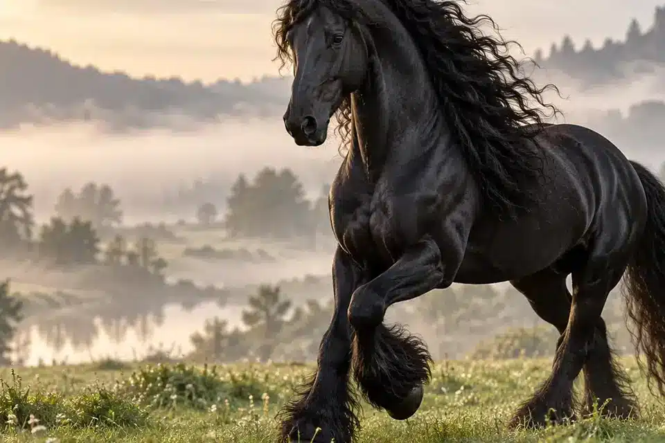 Practical horse care illustration for Friesian Horse: Appearance, Temperament, Care and Ownership Costs