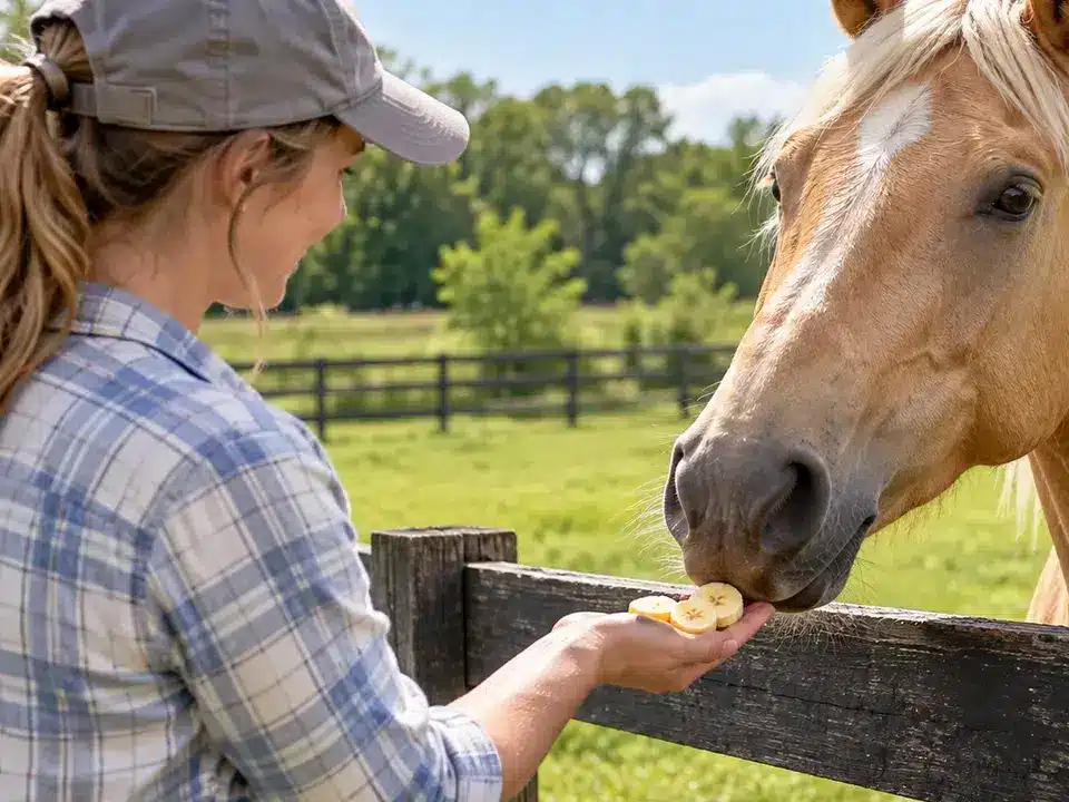 Editorial photograph for Healthy Horse Treats: What to Offer and What to Limit