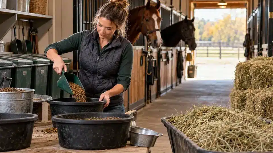 Horse Feeding Basics: A Beginner’s Guide to Forage, Concentrates and Routine