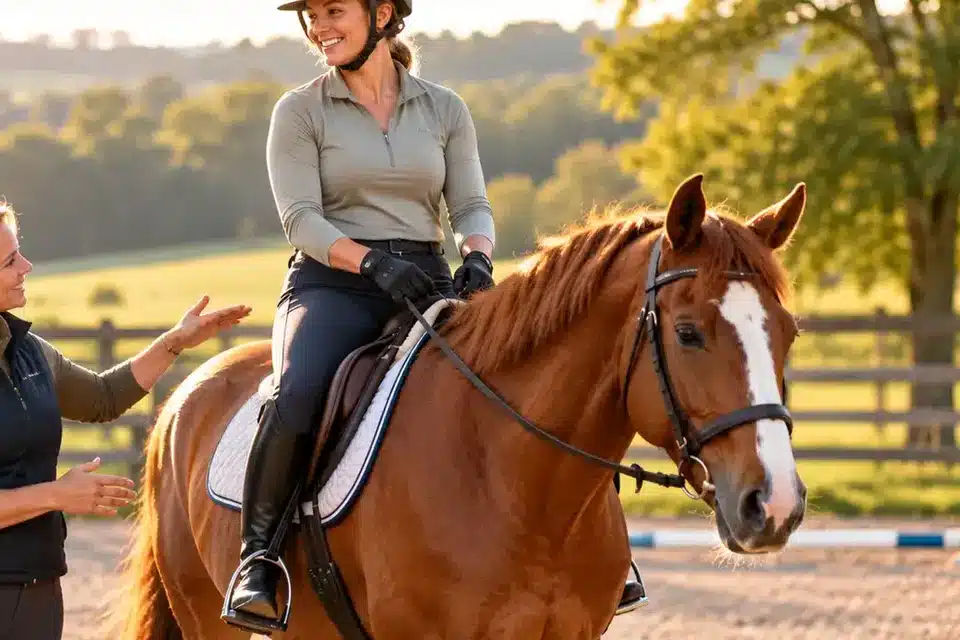 Practical horse care illustration for How to Improve Balance in the Saddle