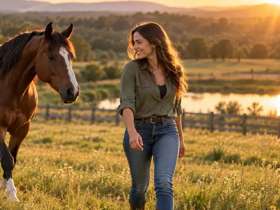 Editorial photograph for Why Does My Horse Follow Me? Bonding, Routine and Boundaries